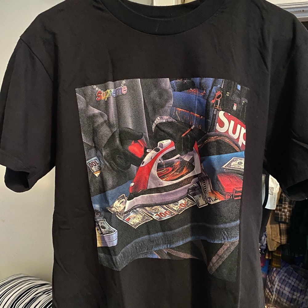 Supreme iron man tee black